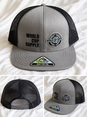 Gray & Black Mesh Snapback Hat